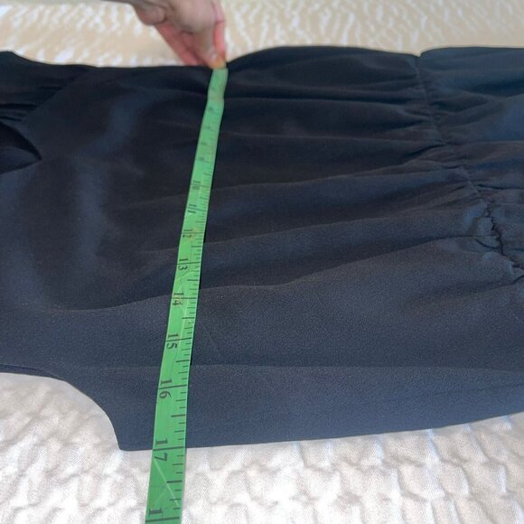 Allen Solly Women's Black Sleeveless Midi Dress Size M - Elegant Casual Summer - Picture 10 of 10